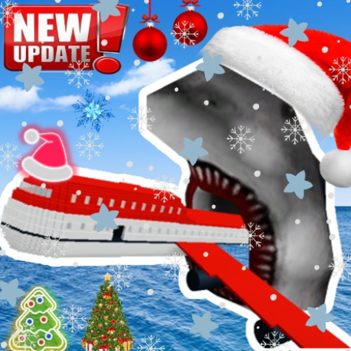 Survive a plane crash into shark infested water! official Roblox game thumbnail