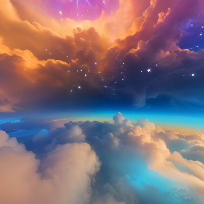 Starry Clouds Sky II ( Chill )