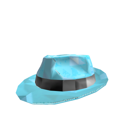 Sky Blue Sparkle Time Fedora Roblox item