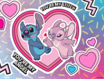 Preppy Stitch and Angel Squad