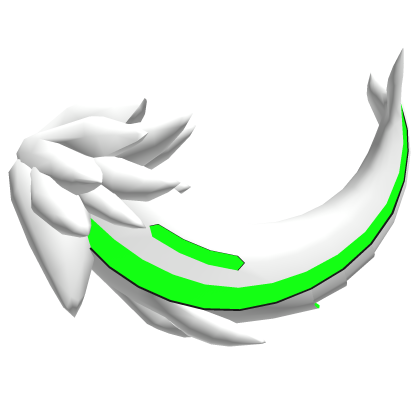 Protogen Tail Green [ Shiny - White ]