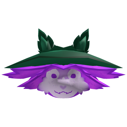 Purple flower bud critter head