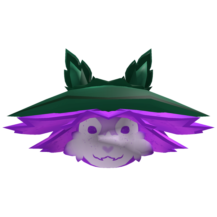 Purple flower bud critter head