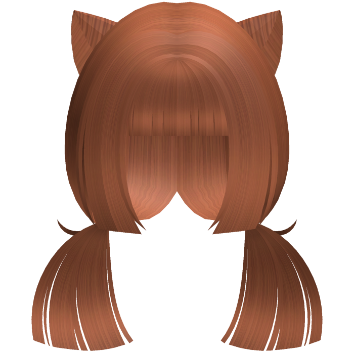 ginger cutecore neko girl low hime pigtails