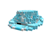 8-bit Sky blue fedora CODE (skybluefedora) 399 RBX