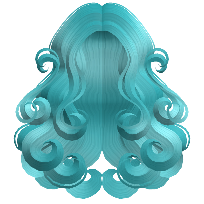 Kawaii Cloud Nine Swirls Ocean Blue