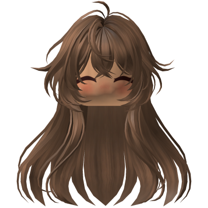 Cute Brown Long Hair Anime Girl Roblox item