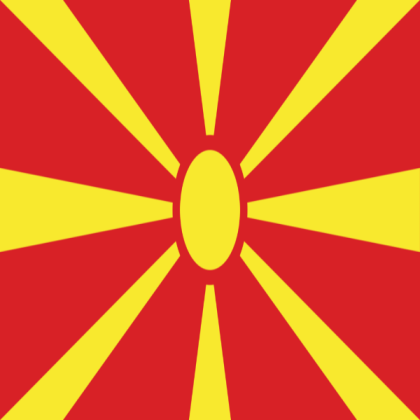 Flag of North Macedonia Roblox decal