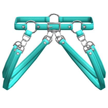 Cyan Suspender Hanging Y2K Waist Straps 1.0