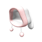 Oversized Bunny Hood (Pink)