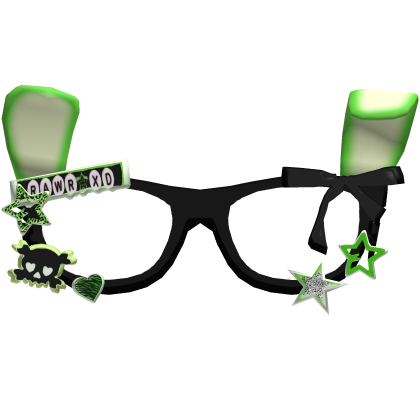 Green Scene Charm Glasses Y2K thumbnail