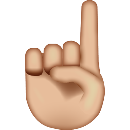 Hand Pointing Up Emoji Roblox decal