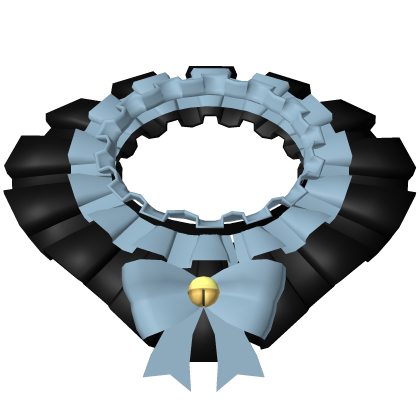 Black and Blue Jester Collar with Bells