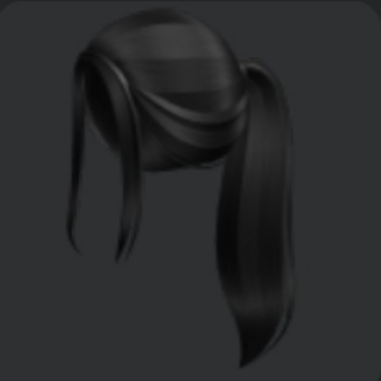 hair black aesthetic Roblox decal