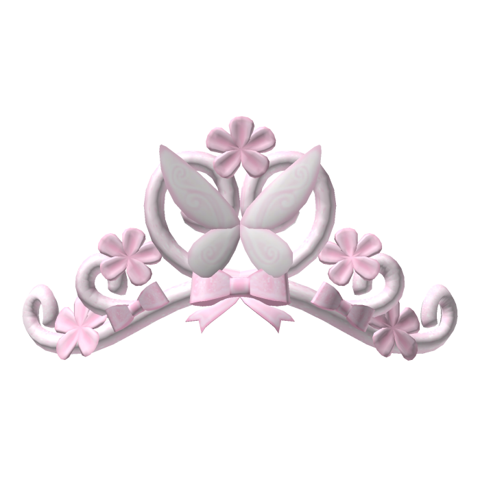. ‿ ♡ rosetta pink petal flower fairy tiara !