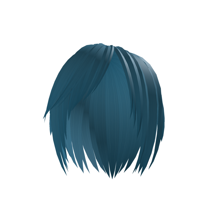 Blue messy scene emo hair
