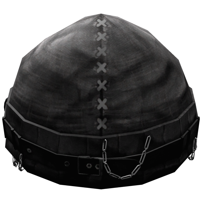 Black Gothic Beanie with Chains Emo Grunge