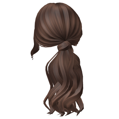 Posh Girl Wavy Brown Ponytail Roblox item