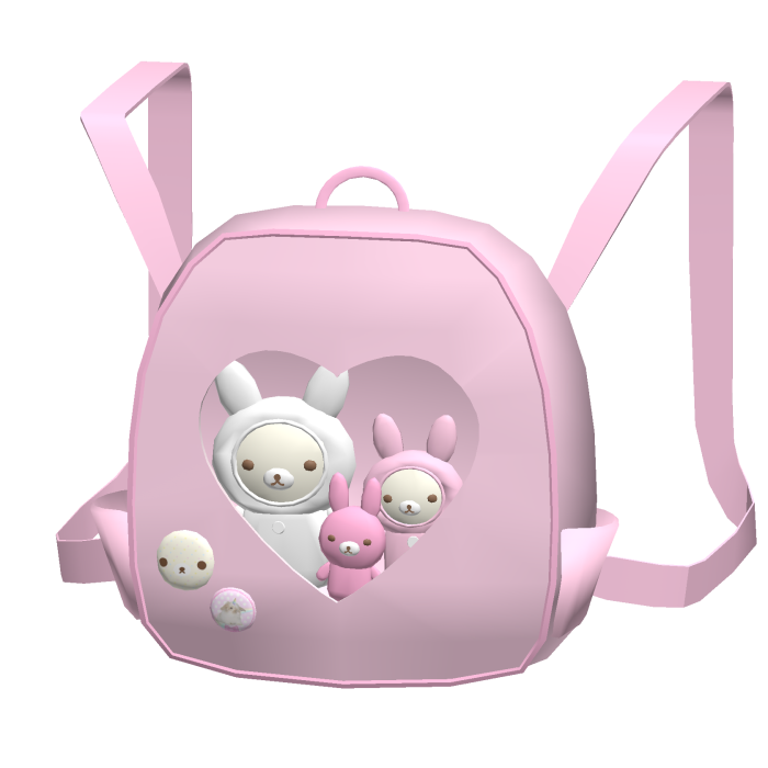 ᨳ𐔌՞҂ ˕ ֊՞𐦯pink sweet little bear backpack in 1.0