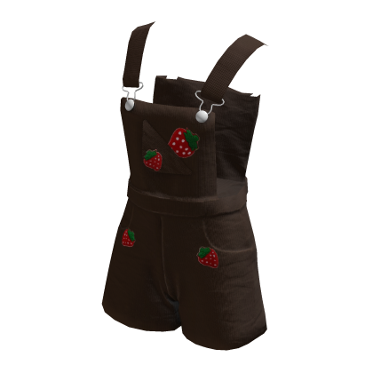 Brown Strawberry Short Overalls thumbnail