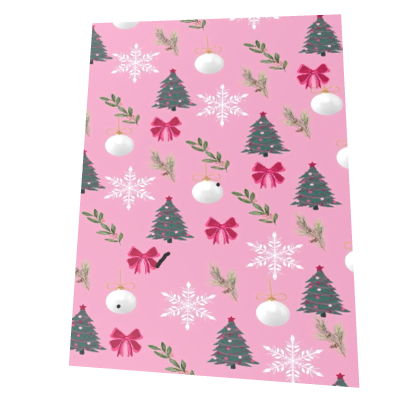 Pink Christmas Tree Snowflake Cape