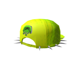 Neon Green Backwards Spike Flatbrim Baseball Hat