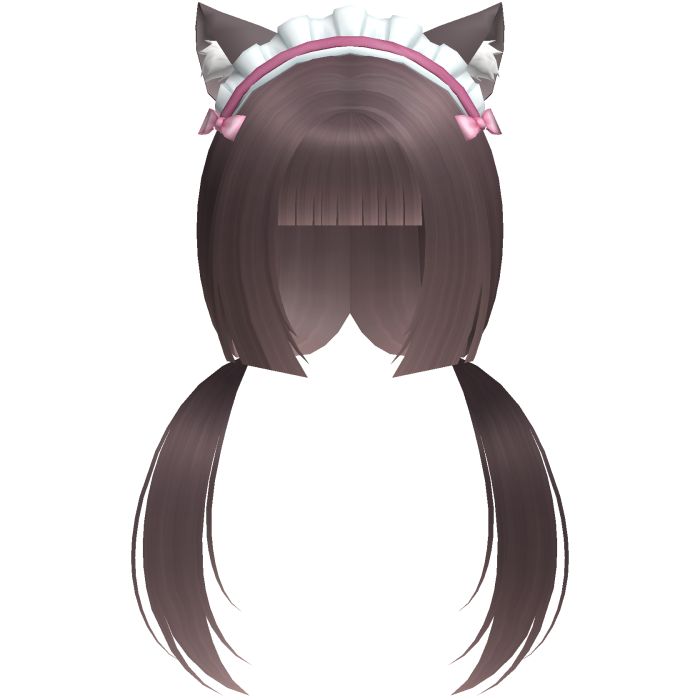chocola neko cutecore low pigtails w ears