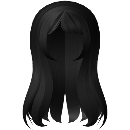 ♡ doll sweet wavy long black hair Roblox item