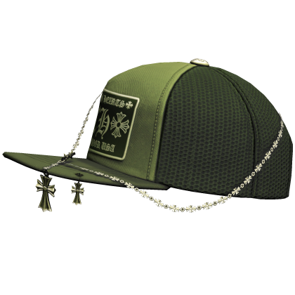 Green Designer Tilted Cap