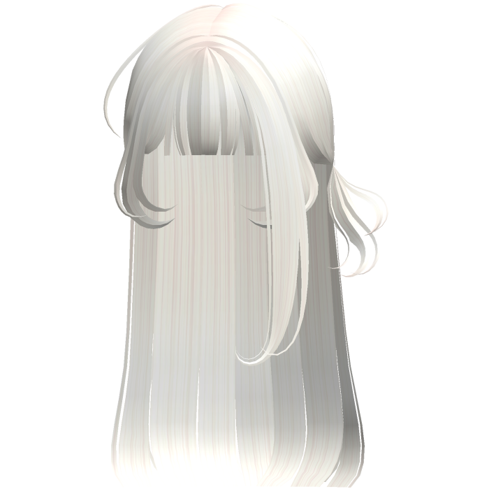 ♡ Beige Y2K Angelic Long Hair W Side Ponytail Hair