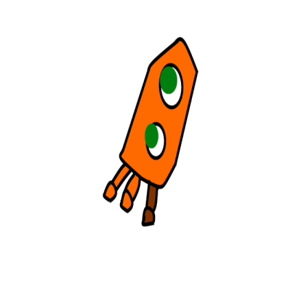 Sonic Colors - Orange Rocket Wisp (Paper Mario Sty Roblox decal