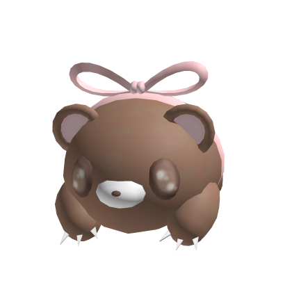 HANDHELD Claw Bear w Ribbon