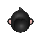 Cherubic Black Monkey Hat
