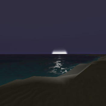 unusually foggy shore