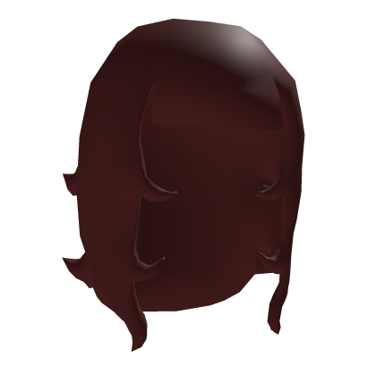 Long low poly hair red Roblox item