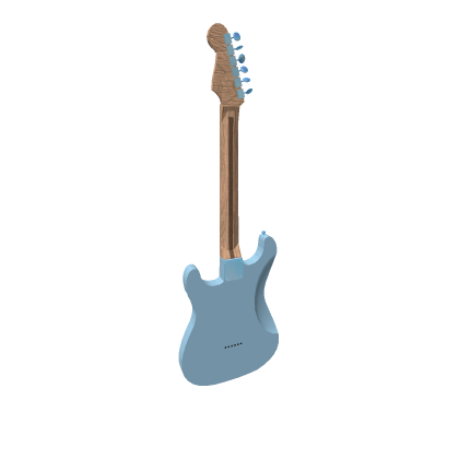 Warmoth Strat Rivers Cuomo (Blue)