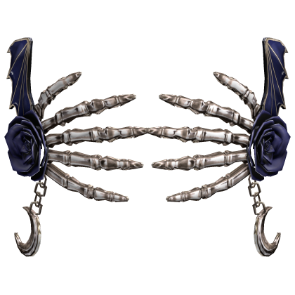 Skeleton Rose Hands Mask