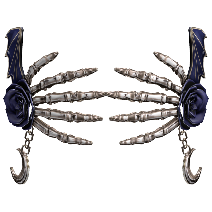Skeleton Rose Hands Mask