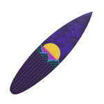 Retrowave Surfboard