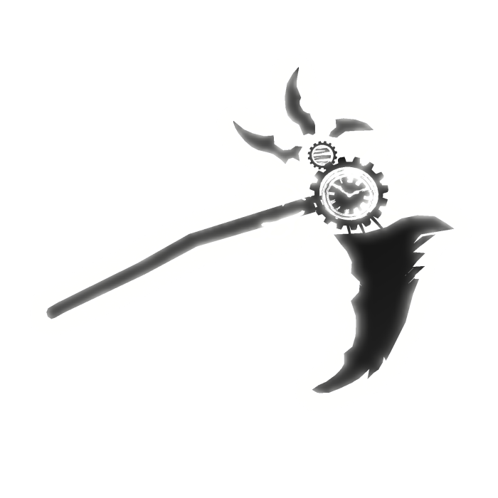 Glowing Emissive Scythe Black White