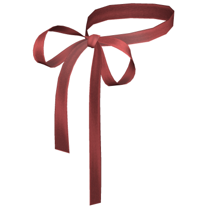 Dainty Coquette Ribbon Bow Necklace Red Roblox item
