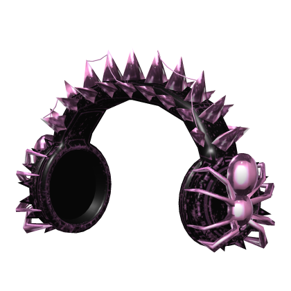 Pink Spider Headphones Roblox item