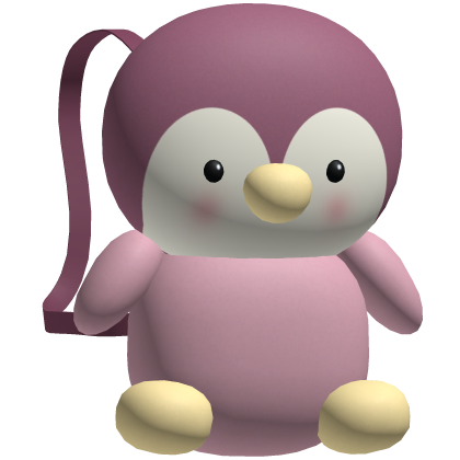 Pink Cute Penguin Plushie Backpack [3.0]