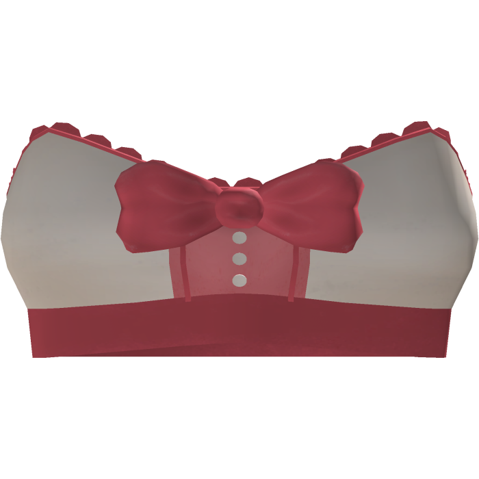 ♡ | animatronic fox white cute top pink bow tie