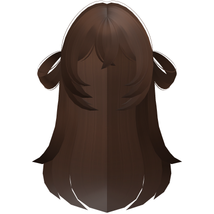 moe long fluffy side bun hair brown