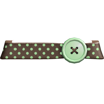 Brown & Mint Polkadot Button Belt Roblox item