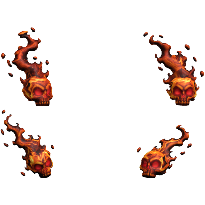 Flying Cursed Skulls Aura