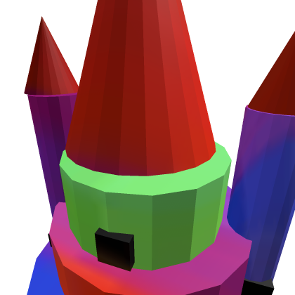 rainbow castle hat