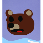 Ish a bear in a lake