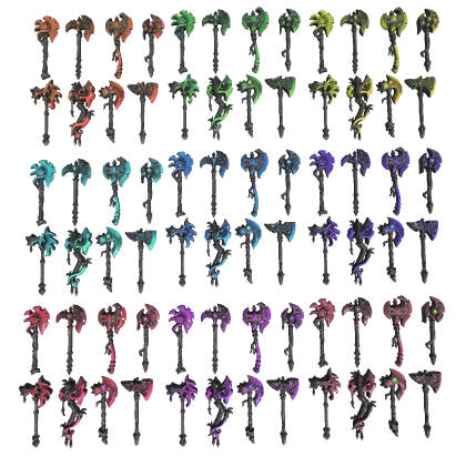Stylized Fantasy Axe Pack